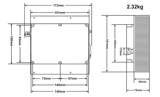 Wide band 50W 6GHz -18GHz RF PA power amplifier module wireless signal booster without VCO amplifier