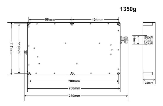 Wide band 300-3000mhz 300-2700mhz 300-2000mhz wireless rf signal amplification PA power amplifier