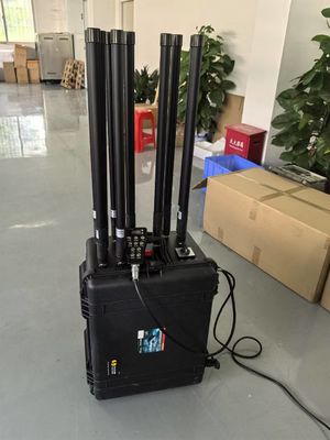 1 กิโลเมตร มัลติแบนด์ รถยนต์ โทรศัพท์มือถือ ระเบิด Drone VHF UHF GPS ระเบิดการควบคุมทางไกล 20-6000MHz การคุ้มครอง VIP