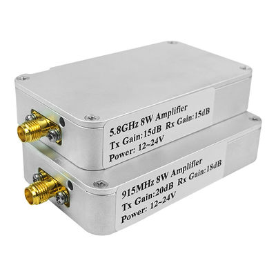เครื่องขยายสัญญาณสองทิศทางแบบปรับแต่งได้ 5W 8W 10W 2.4GHz 5.2GHz 5.8GHz โมดูลไร้สาย สำหรับขยายสัญญาณและเพิ่มระยะโดรน