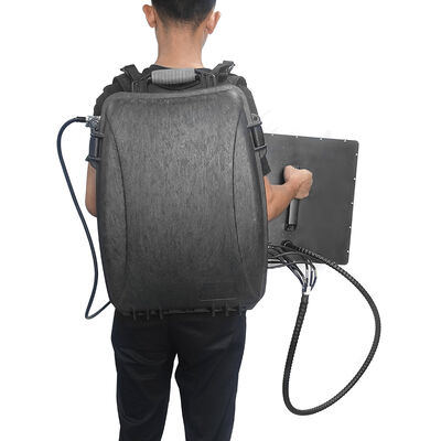 อุปกรณ์รบกวนสัญญาณของเครื่องบินดรออนแบบ 8 แบนด์ที่มีพลังงานสําหรับความปลอดภัยทางอากาศ