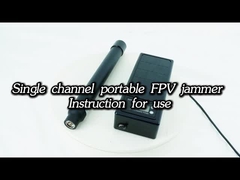 1km ความถี่ 700-1020 MHz แบนด์เดียว เครื่องยับยับ FPV มือถือสําหรับป้องกันความปลอดภัยการบิน